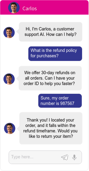 AI agent Carlos customer support #Funneler