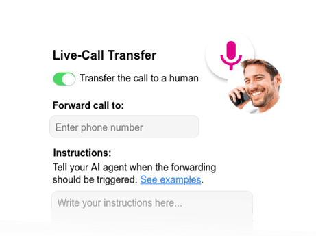 AI call agent Live-Call transfer to a human #Funneler