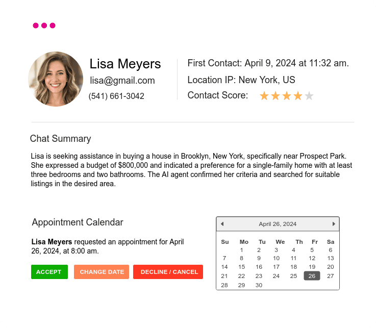 Lead Generation Contact Dashboard #Funneler