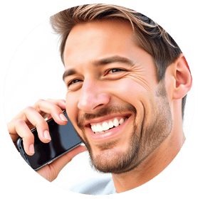 Happy client speaking to AI voice agent #Funneler